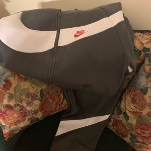 Nike jogging suit.